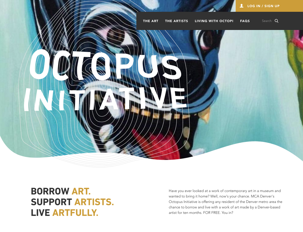 A screenshot of the Octopus Initiative home page