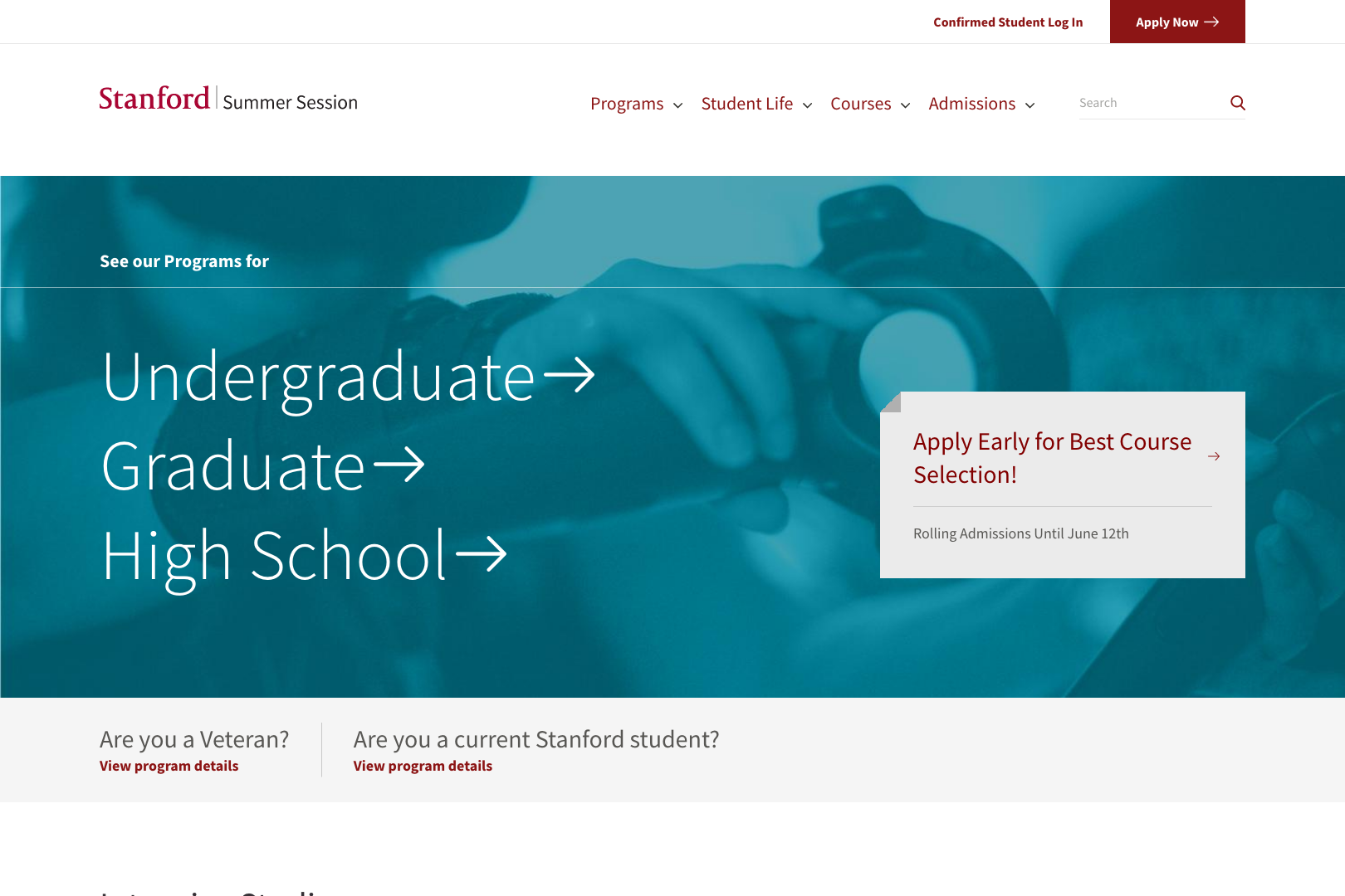 stanford summer session acceptance rate