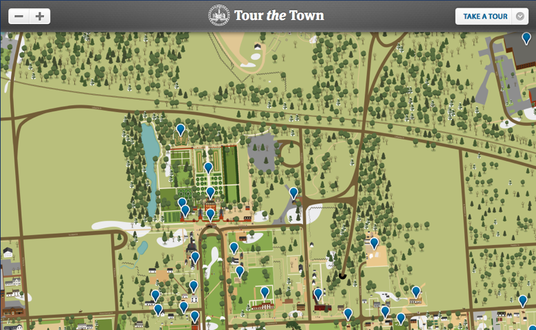 Colonial Williamsburg Interactive Map Colonial Williamsburg's Tour The Town | Aten Design Group