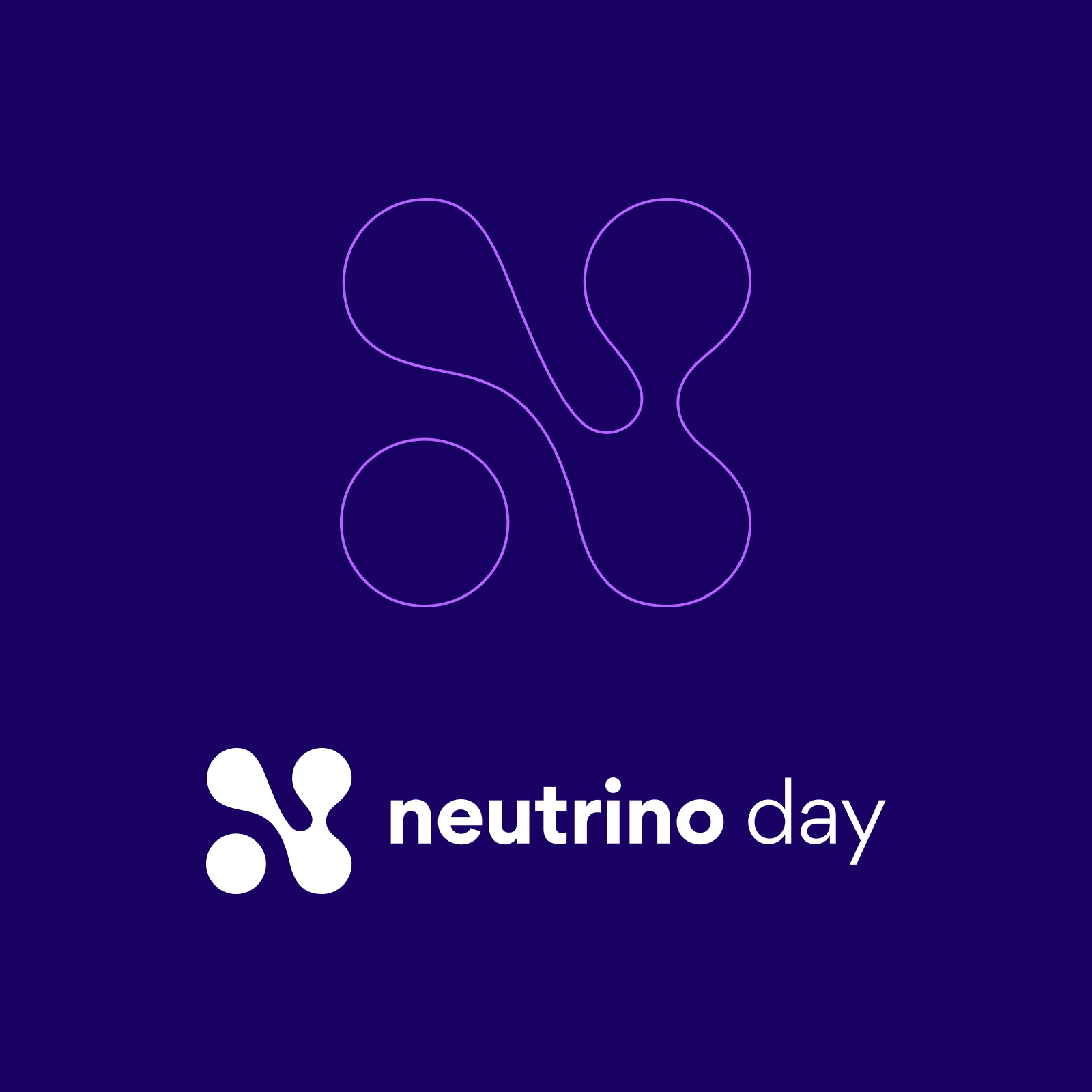 Chosen typography for the new Neutrino Day brand