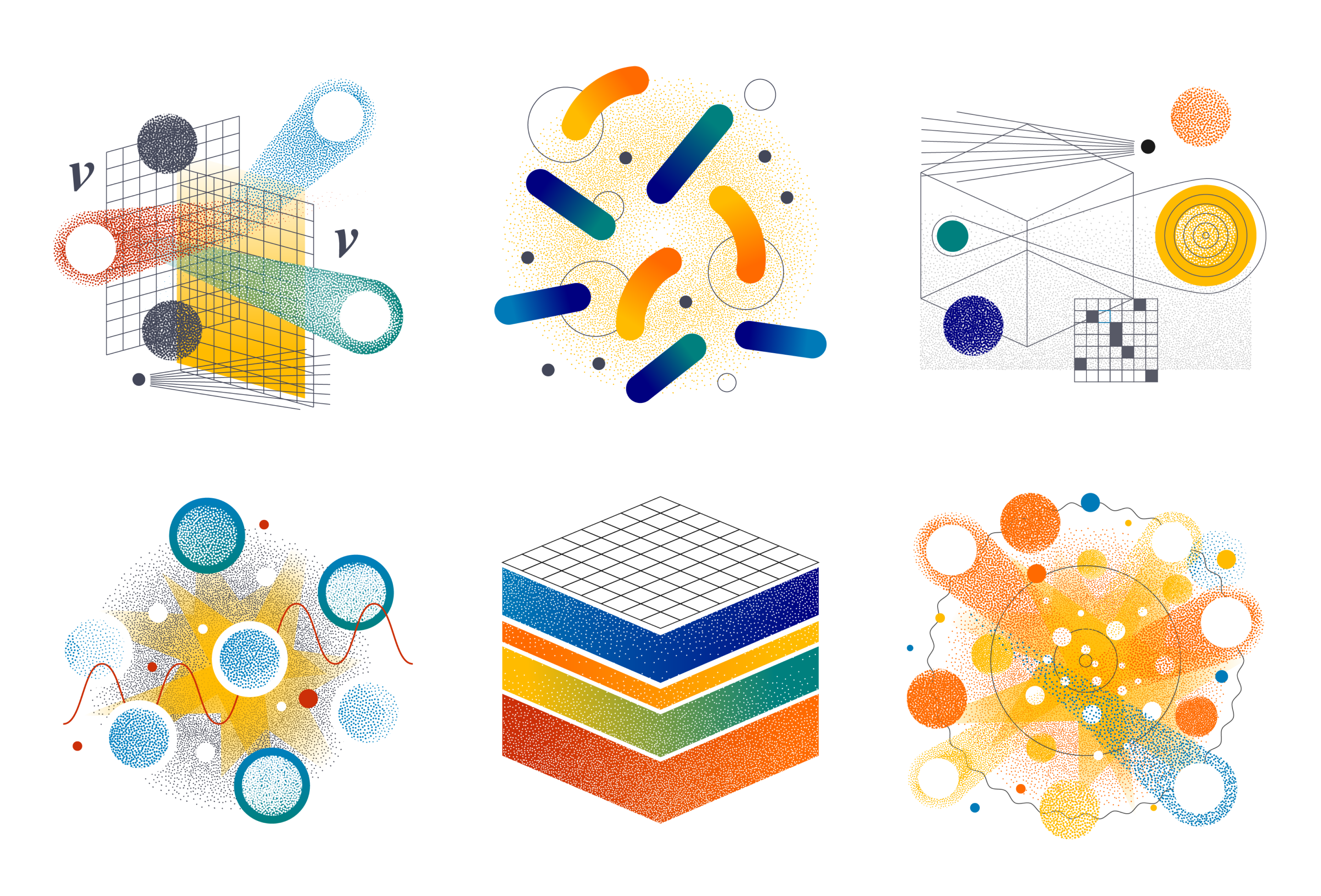 Science diagram illustrations