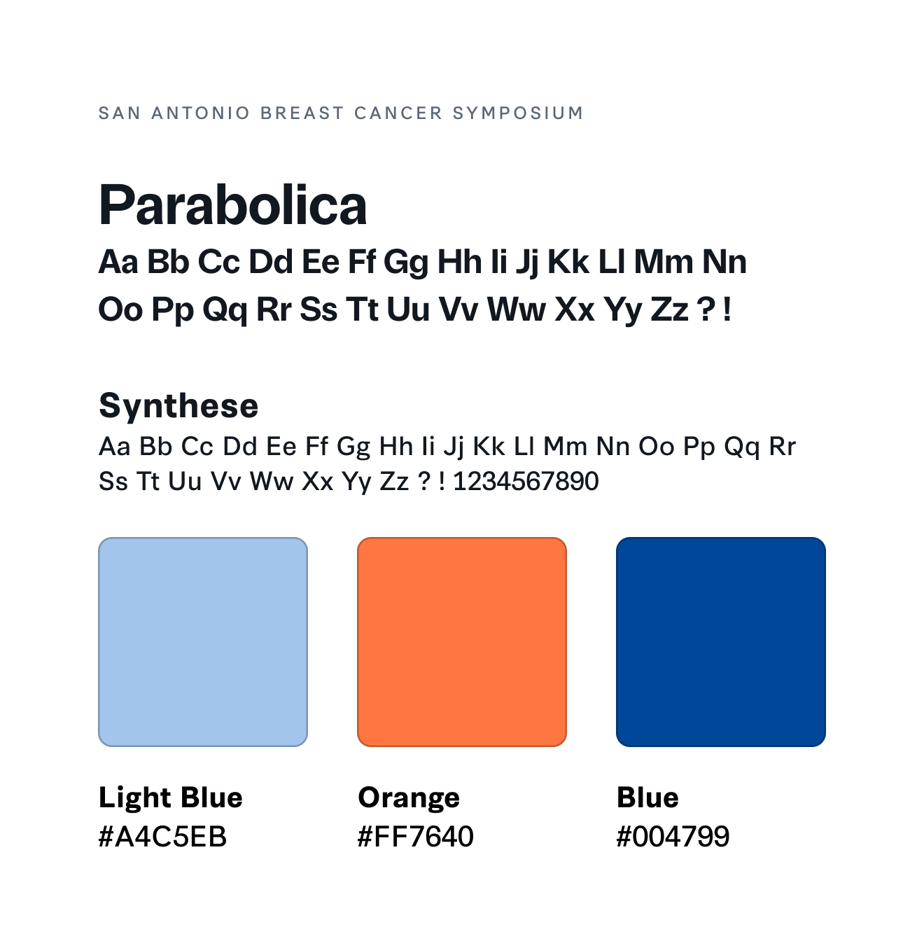 Colors and typography documentation