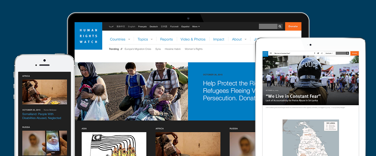 Responsive HRW.org Design