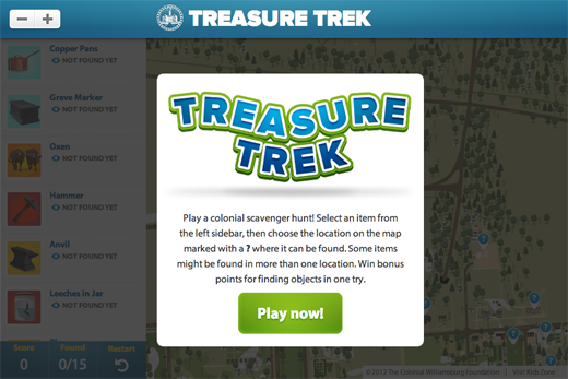 Colonial Williamsburg's Treasure Trek